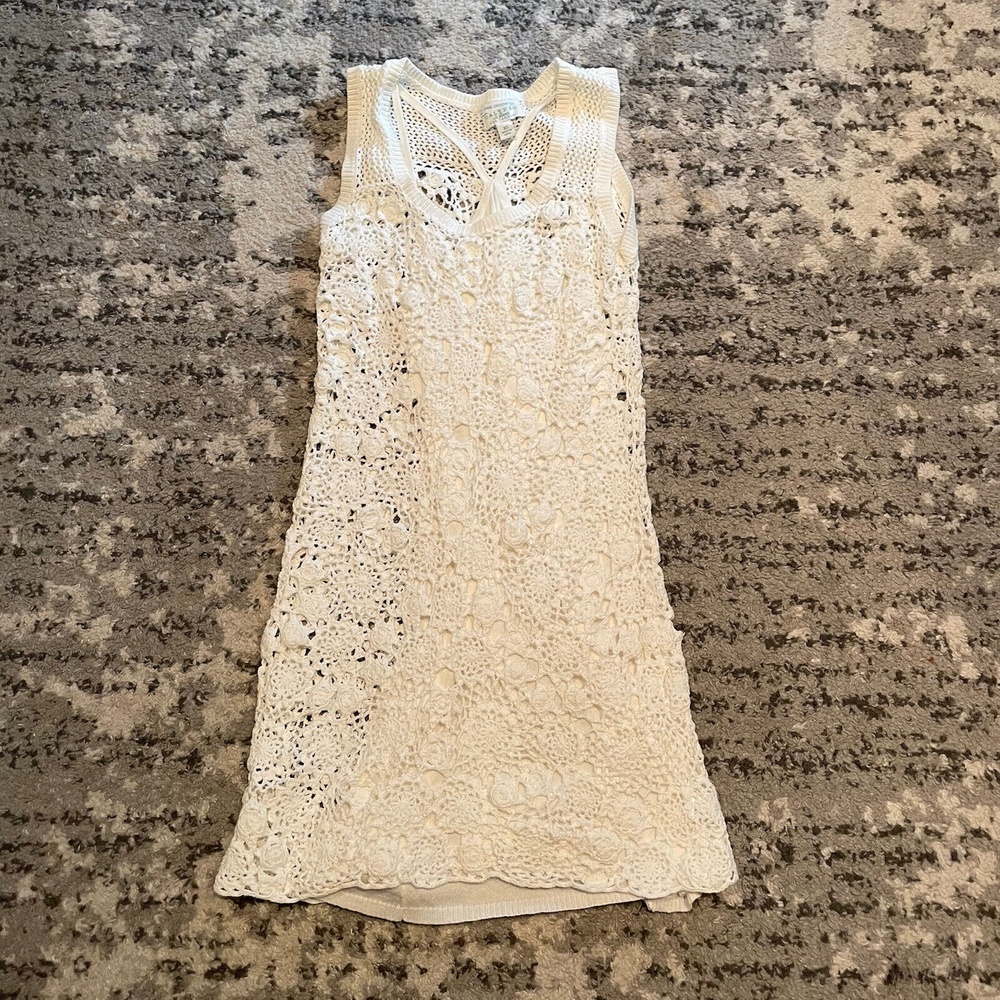 Calypso St. Barth for Target Womens Crochet Dress White Size Extra Small LL19LL